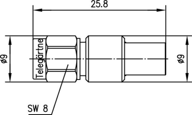 Produktbild Telegärtner Koax-Adapter SMA-Stecker