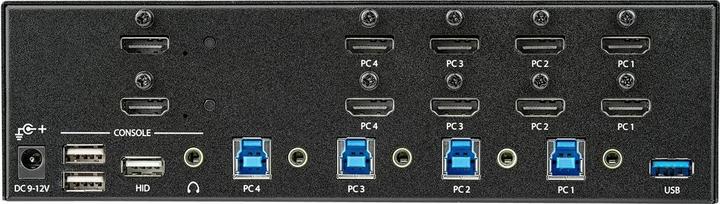 Produktbild StarTech KVM Switch HDMI 4 Port - 4K 30 Hz - KVM Extender für HDMI - KVM HDMI Umschalter