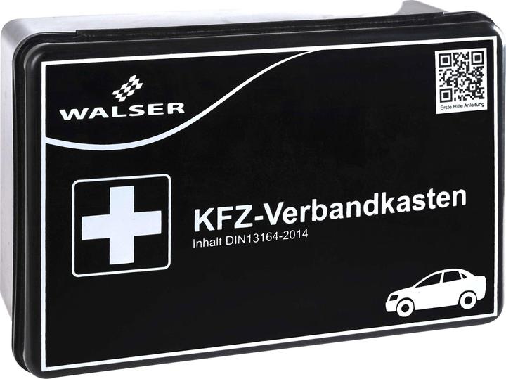 Actual product image Walser Car first aid kit black according to DIN 13164