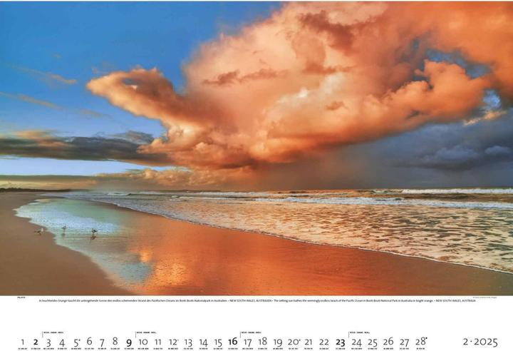 Actual product image Paradise on Earth 2025 - Picture Calendar 70x50 cm - Nature & Landscape - high quality wall calendar (50 x 70 cm, Hardcover, German, French, English)