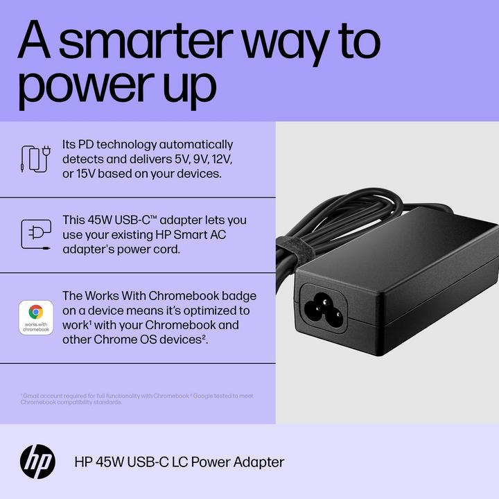Produktbild HP USB-C LC Power Adapter (45 W)