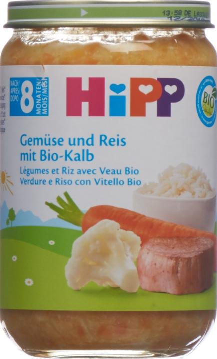 Image du produit Hipp Légumes et riz avec viande de veau (220 g)