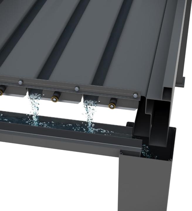 Produktbild Ventaris Pergola Deluxe Plus 3x6m mit Lamellendach Anthrazit (300 cm, 600 cm)