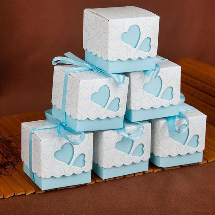 Actual product image Candy box blue "Lovely' (10pcs)