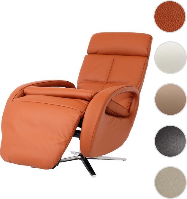 Produktbild Mendler Relaxsessel HWC-L11, Fernsehsessel TV-Sessel drehbar, Leder - terra-braun