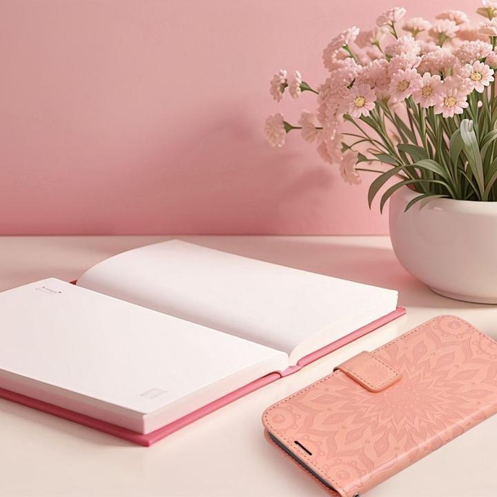 Produktbild OEM Back panel cover MEZZO Book case for IPHONE 16 mandala peach fuzz (Apple iPhone 16)
