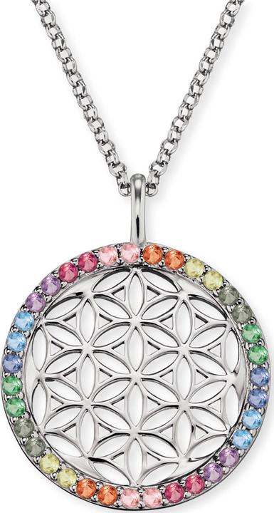 Actual product image Engelsrufer Necklace flower of life (925 silver rhodium-plated, 50 cm)