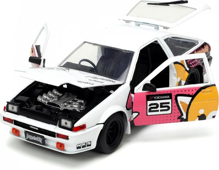 Actual product image Jada Aggretsuko 1986 Toyota Trueno AE86 1:24