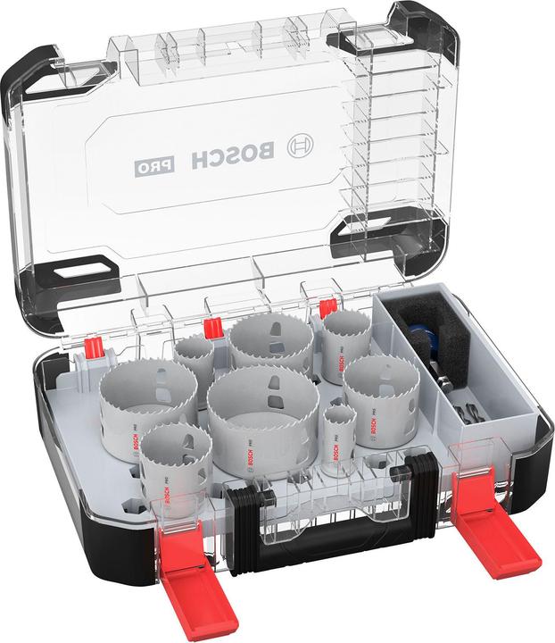 Actual product image Bosch Professional Zubehör PRO Multi Material PC Plus hole saw set, 11 pcs. (25, 32, 54, 60, 68, 76, 86 mm, 40 millimetres)