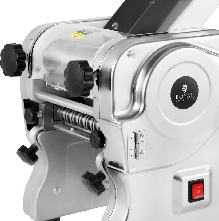 Produktbild Royal Catering Nudelmaschine elektrisch Pastamaker 16 cm Pastamaschine 1 - 14 mm Nudeln 550 W