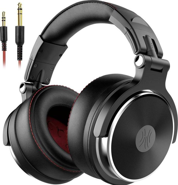 Actual product image OneOdio Pro-60 DJ Over Ear Headphones Wired Stereo Black High-Resolution Audio Foldable, Sc (ANC, Cable)