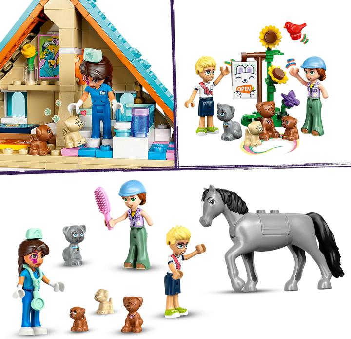 Actual product image LEGO Tierarztpraxis für Pferde und Haustiere (42651, LEGO Friends)