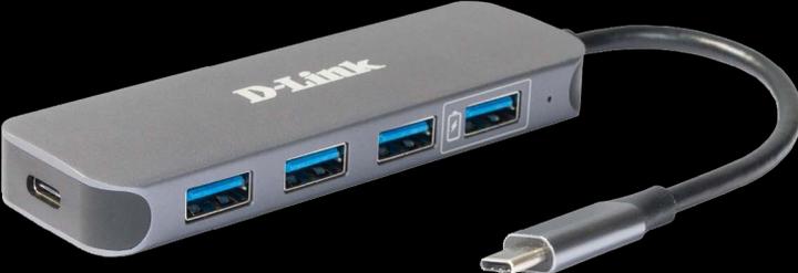 Actual product image D-Link DUB-2335, USB Typ-C, HDMI, RJ-45, USB 3.2 Gen 1 (3.1 Gen 1) Type-A, USB Typ-C, 5000 Mbit/s, G (USB-C, 6 Ports)