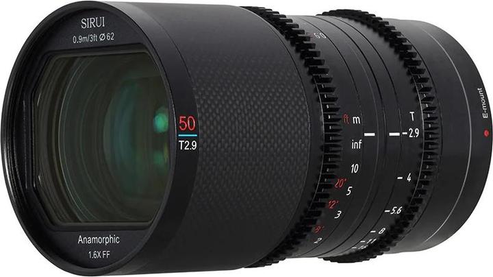 Image du produit Sirui Saturn 50mm T2.9 1.6x Objectif plein format anamorphique en carbone Nikon Z Z50N (Flare neutre) (Nikon Z, Plein format)