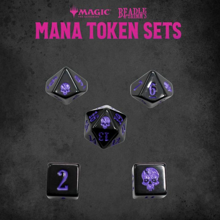 Actual product image Beadle & Grimm´s Magic the Gathering Dice and Token Pack Black Mana