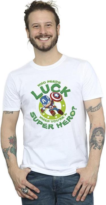 Immagine prodotto St Patrick's Day Captain America Luck Maglietta Uomo (L)