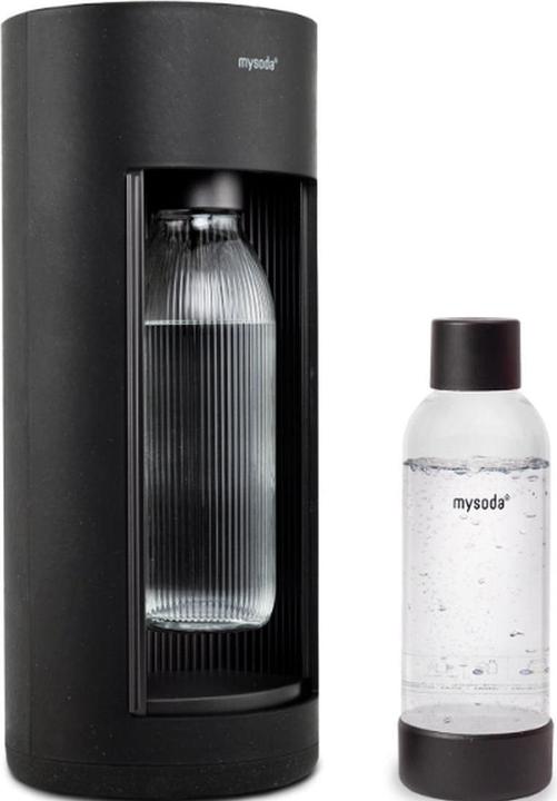 Mysoda Glassy Black - bruiswatertoestel gemaakt van ecologisch biocomposiet