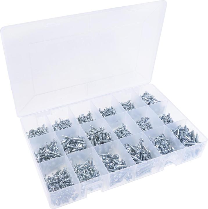 Actual product image Rs Pro Sheet metal screws pan head assortment (1200 Screws per piece)
