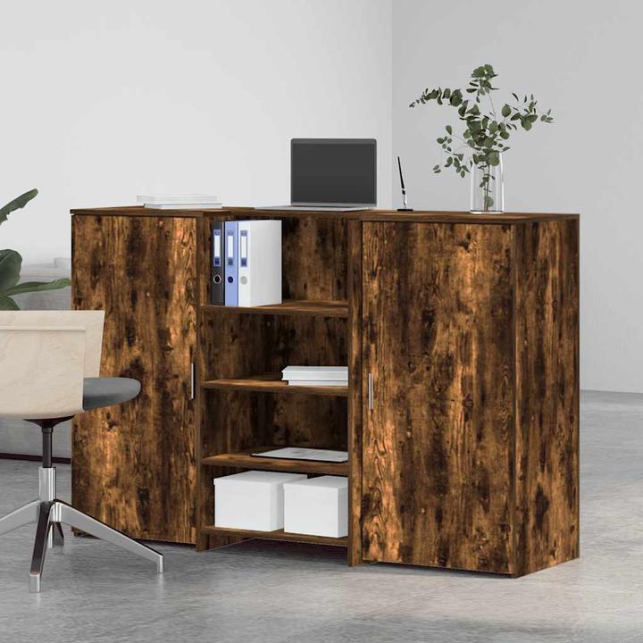 Produktbild VidaXL Empfangstheke Räuchereiche 155x50x103,5 cm Holzwerkstoff Empfangstresen