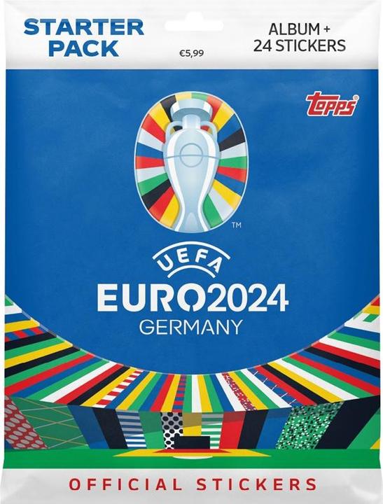 Actual product image Topps Euro 2024 Germany Starter (incl. 24 stickers) (Multilingual)
