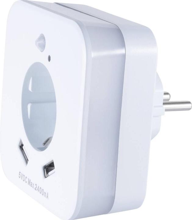 InnTec SLED02 LED-Nachtlicht mit Bewegungsmelder LED Warmweiss Weiss