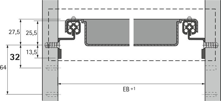 Produktbild Hettich Teilauszug QUADRO 12 (1 Stk.)