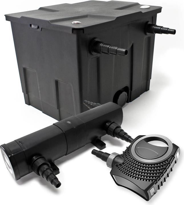 Produktbild Wiltec Set: Teichfilter 12000l Super Eco 80W Pumpe 36W UVC Klärer 416