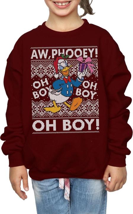 Immagine prodotto Disney Donald Duck Christmas Fair Isle Felpa Ragazze (152, 158)