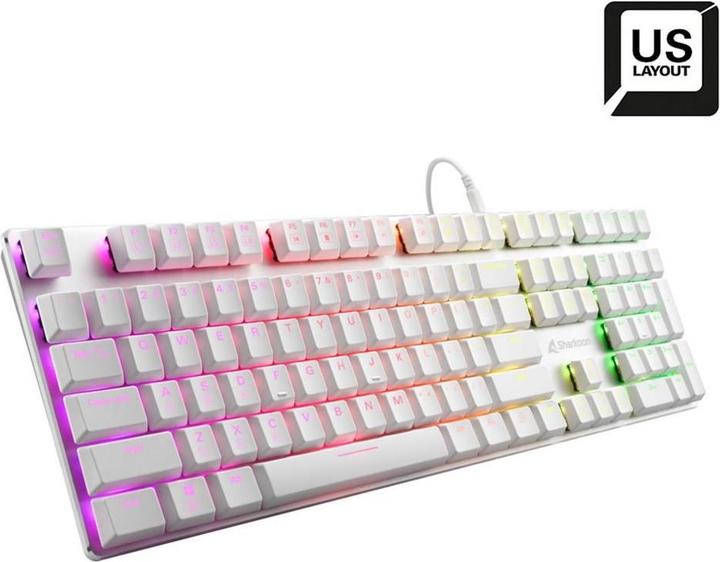 Sharkoon purewriter rgb gaming-tastatur (US, Kabelgebunden)