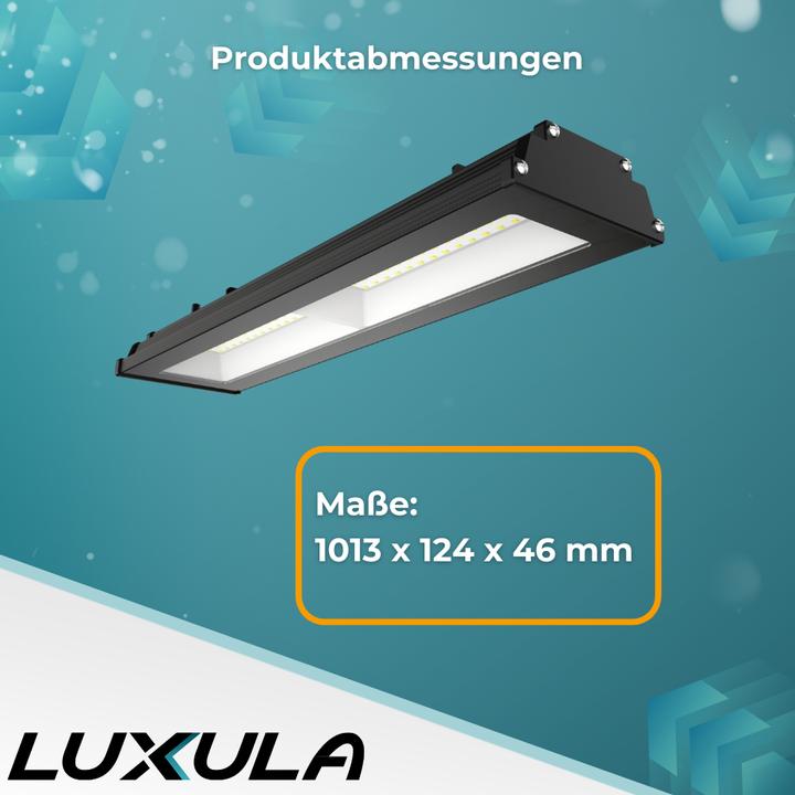 Produktbild Luxula LED-Hallenleuchte LX500143, HighBay, linear, 200W, 20000lm, 4000K (20000 lm)