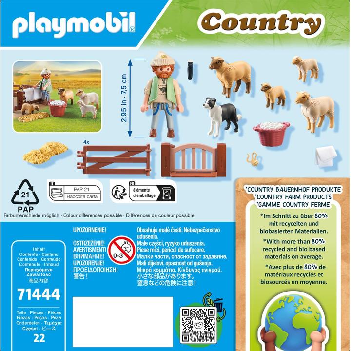 Produktbild Playmobil Junger Schäfer mit Schafen (71444, Playmobil Country)
