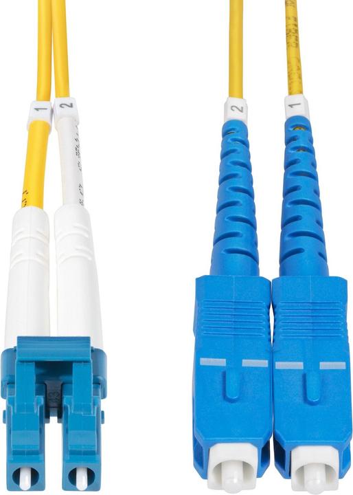 Immagine prodotto StarTech com Cavo in fibra ottica duplex monomodale OS2 da LC a SC (UPC) da 50 m, 9/125µm, 10G, Inse (CAT6, 50 m)