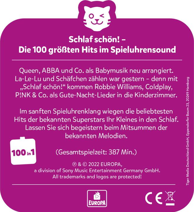 Produktbild Tigermedia Multicard - Schlaf Schön! D.Gr. Hits Im Spieluhren