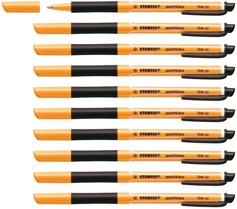 Actual product image STABILO Rollerball ® PointVisco® (Black, 10 x)