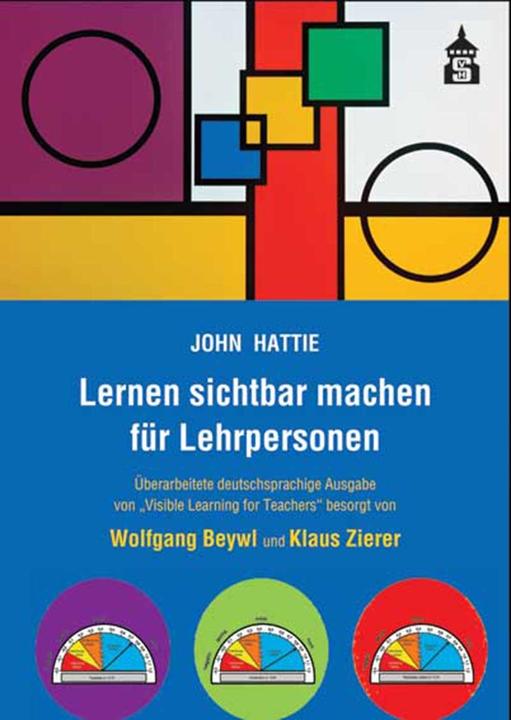 Actual product image Making learning visible for teachers (German, Klaus Zierer, Wolfgang Beywl, John Hattie., 2019)