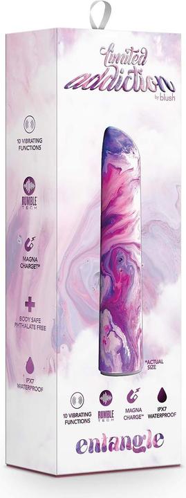 Actual product image Blush Limited Addiction Entangle Power Vibe - 10 RumbleTech Powered Deep Rumbly Vibration Settings - Satin