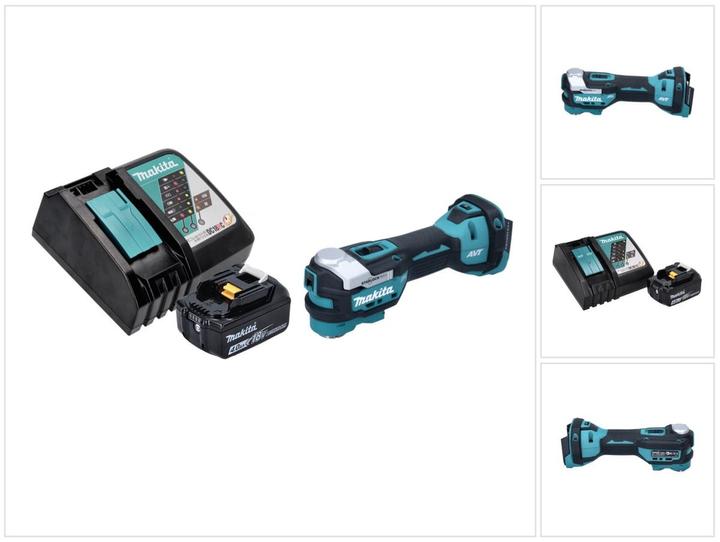 Makita DTM 52 RM1 Akku Multifunktionswerkzeug 18 V Starlock Max Brushless + 1x Akku 4,0 Ah + Ladeger