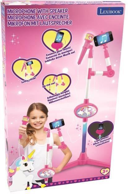 Immagine prodotto Lexibook Microfono Unicorno con supporto luminoso, altoparlante incorporato, effetti sonori