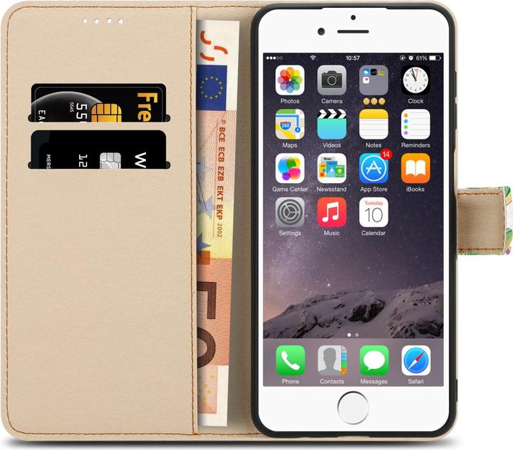 Produktbild Cadorabo Book Hülle mit Print (Apple iPhone 6 Plus)