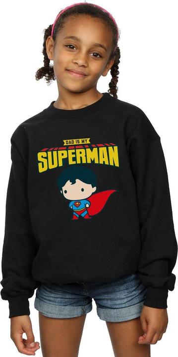 Image du produit - Sweat SUPERMAN MY DAD IS MY HERO - Fille (140, 146)