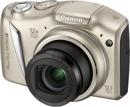 Canon Powershot SX130, 12 MP, 12x Zoom, HD-Movies, Silber (12.10 Mpx, 1/2,3'')