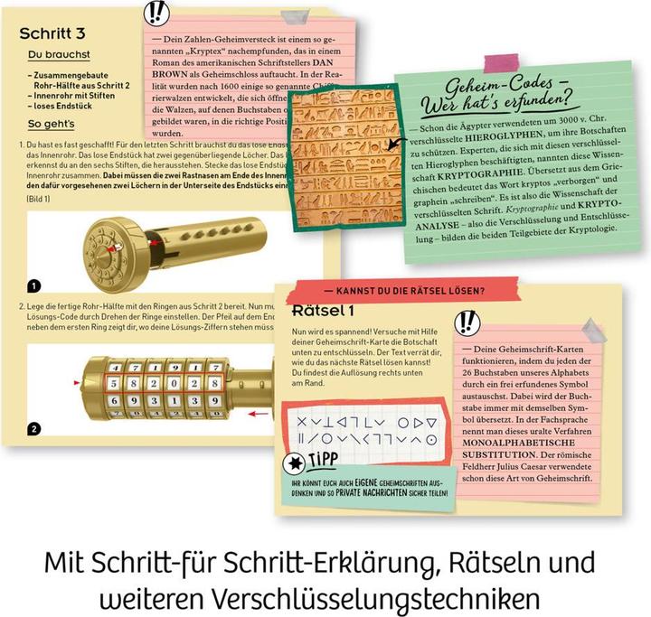 Nährwerte und Zutaten Kosmos Baue dein eigenes Zahlen-Geheimversteck