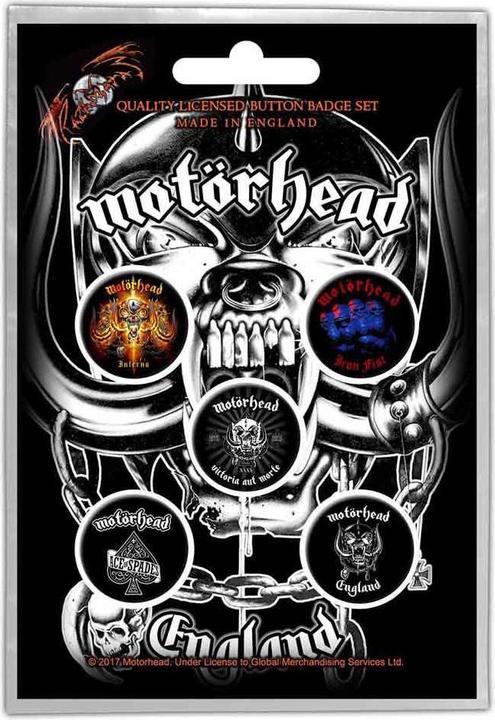 Motorhead England Abzeichen (5er Pack)