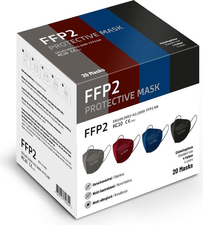 Produktbild Kangcheng PANDEMIE Osiris Mixed Mask Dark FFP2, Mundschutzmasken (FFP2)