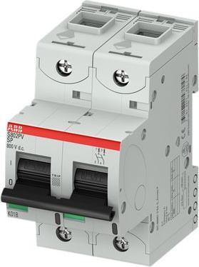 Produktbild ABB Strangsicherung S802PV-SP16 800V DC 16A 2polig