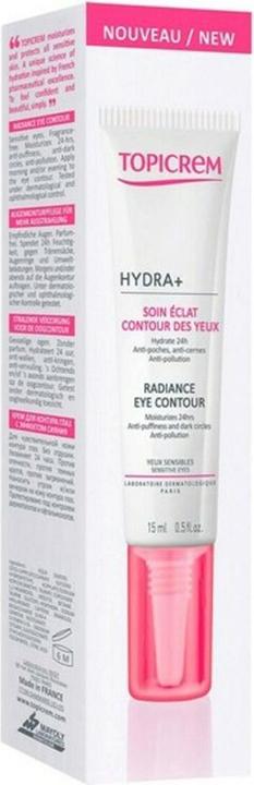 Produktbild Topicrem UH FACE HYDRA+ Radiance Eye Contour (15 ml, Tag + Nacht)