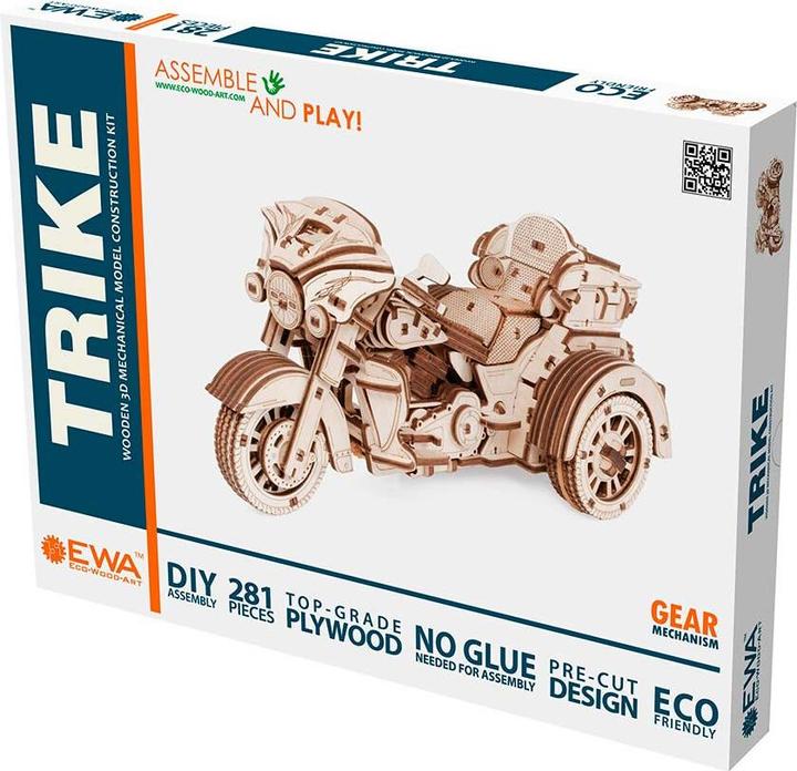 Produktbild Eco Wood Art 3D Holz Modellbausatz - Trike Motorrad