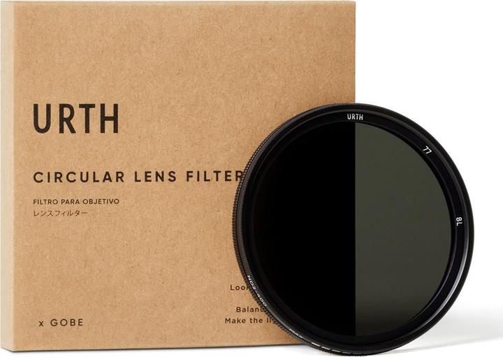 Image du produit Urth 77mm ND2 400 (1 8.6 Stop) Filtre à objectif ND variable (Filtre gris neutre)