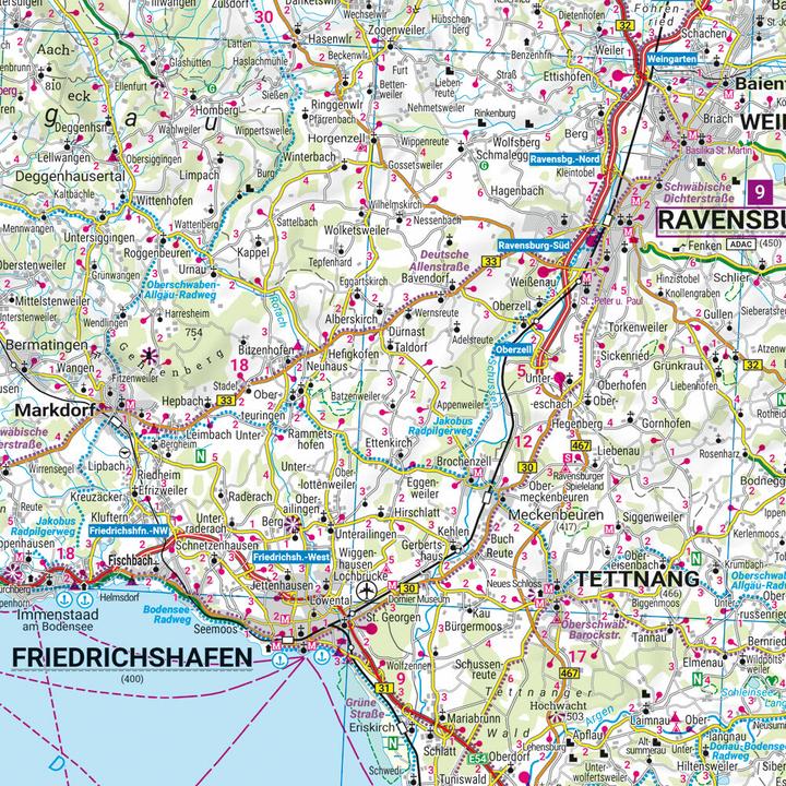 Actual product image Allgäu, road and leisure map 1:150,000, freytag & berndt