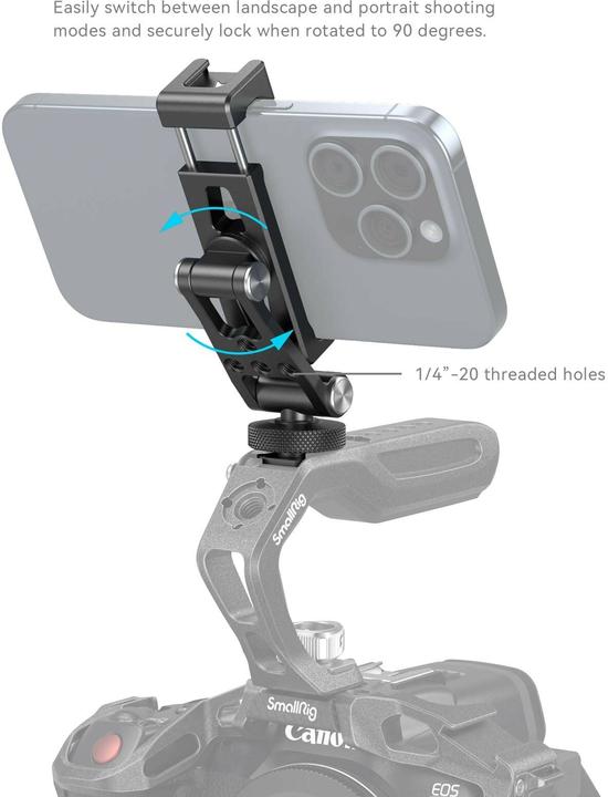 Actual product image SmallRig Cold Shoe Halterung (Gimbal mount)